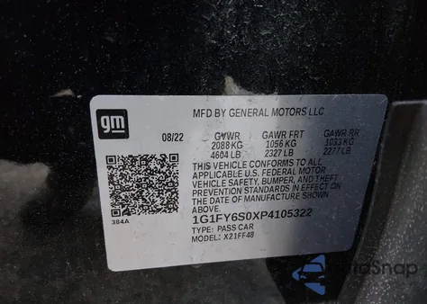 2023 Chevrolet Bolt Euv Fwd Lt from USA, damaged, VIN 1G1FY6S0XP4105322